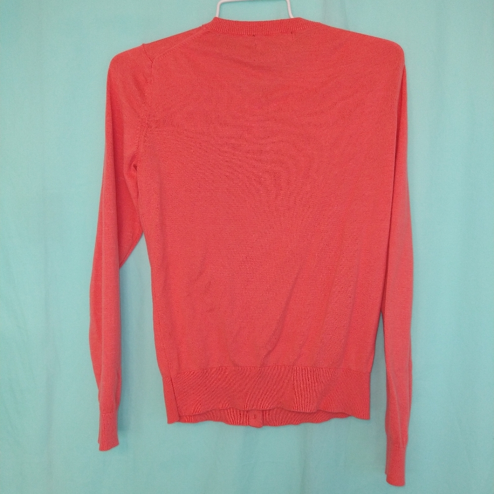 Coral Sweater cardigan womens XS button-down - Picture 4 of 4
